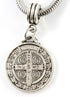 San Benito Medalla - Catholic Gifts of St. Benedict Bracelet Stainless Steel Snake Chain with St Benedict Medals and Medalla de San Benito Necklac...