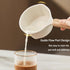 JUSTUP Mini Egg Pan & Omelet Pan,4.3 Inch Milk Pan with Wooden Long Handle,Small Frying Pan Suitable for Breakfast,PFOA Free (White)...