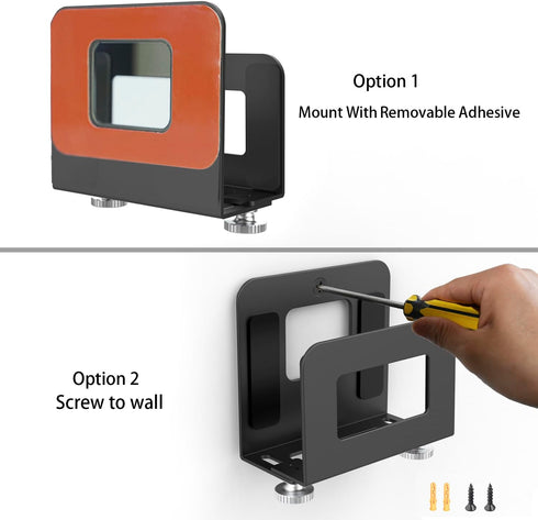 Monzlteck Adjustable Small Device Wall Mount Holder for Apple TV,ROKU,Router,Modem and Other Media Players...