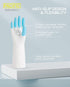 PACIFIC PPE 4 Pairs Reusable Cleaning Gloves, PVC Dishwashing Gloves, Latex Free, Kitchen, Unlined, Blue, Large...