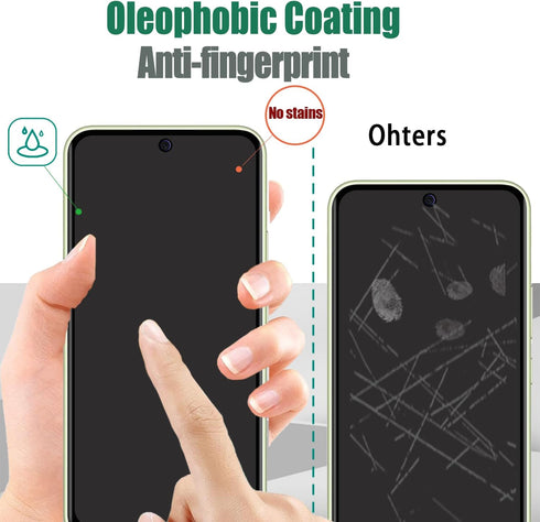 3 Pack Privacy Screen Protector for Samsung Galaxy A54 5G, Anti-Spy Tempered Glass Film, Full Coverage, Anti-Scratch, Bubble Free, Easy Installati...
