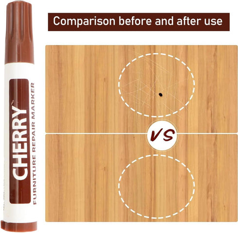 Frniture Markers Touch Up 17 Piece Wood Floor Scratch Repair Kit Wood Markers and Wax Sticks with Sharpener Kits for Stains Scratches...