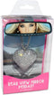 1201HE Clear Rear View Mirror Pendant Heart...