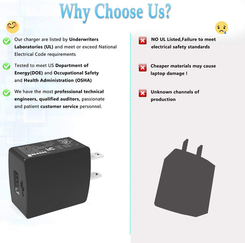 Charger Fit for Dragon Touch A1X Plus,V10,M10X,i8 pro,M7 8,E70 71 97,DT24 24 pro,DT40,KidzPad Y88X 10 Kids,Notepad K10,Y80,Y88X Pro Tablet PC with...