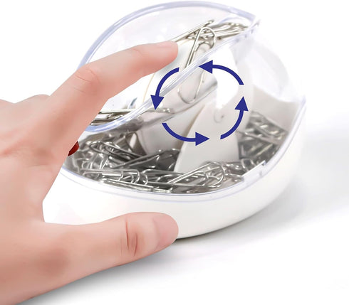 Paper Clip Holder Cute Magnetic Paperclip Holder with Paper Clips 100pcs 28mm(1.1" Cute Office Supplies for Desk Organizer...