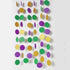 Decor365 Gold Purple Green Mardi Gras Decorations Glitter Dot Mardi Gras Garland Decor Circle Streamers Fat Tuesday Banner Carnival Themed Backdro...