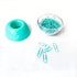 Teal Paper Clips Holder with 100pcs 1.1 inch Mint Green Paper Clips for Office Desk Organizer Accessories...