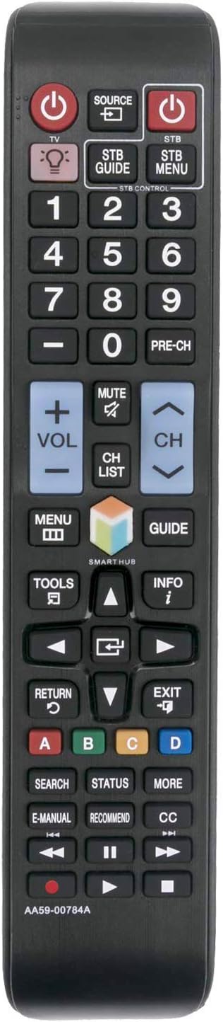 AA59-00784A AA59-00784C Remote Control Replacement for Samsung TV AA5900784A UN32F5500 UN32F6300 UN32F6350A UN40F5500 UN40F6300 UN40F6350A UN46F55...