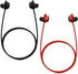 kwmobile Straps Compatible with Samsung Galaxy Buds/Buds Plus - 2X Silicone Holder for Wireless Earphones - Black/Red...