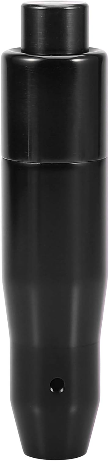 X AUTOHAUX Black Shifter Knob Automatic Gear Shift Knob with Push Buttons Universal Aluminum Alloy Lever Long Handle Stick with Adapter Set for Mo...
