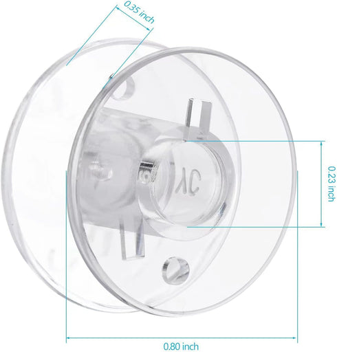 100 pcs Bobbins for Sewing Machine- Eoehro, Sa156 Bobbin, 15j bobbins, Bobbins Class 15, Sewing Machine Bobbins,Sewing Accessories, Plastic Bobbin...