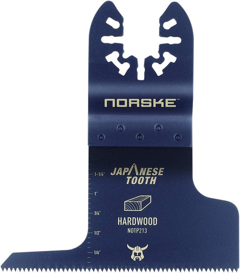 Norske Tools NOTP213 3 inch Flush Cut Japanese Tooth Oscillating Multi Tool Accessory Blade Universal Fit for Wood | Oscillating Saw Blade...