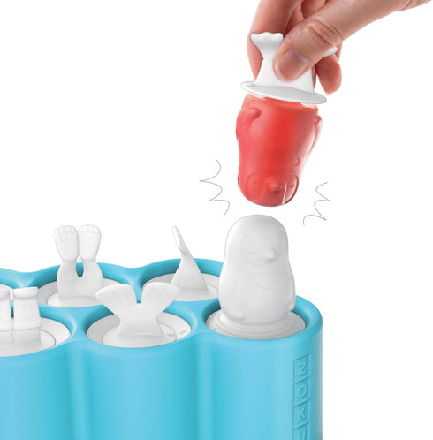 Zoku Polar Pop Molds, 5 Different Explorer Friends and Polar Explorer-Shaped Popsicle Molds in One Tray, Easy-Release, BPA-Free...