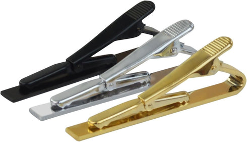 Lystaii 3pcs Tie Bar Clip, Tie Tack Pins Tie Clips 2.2 Inch for Men Fathers' Day Valentine's Day Gift...