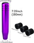 Purple Shift Knob Aluminum Shifter Gear Knob Long Shift Lever Knob for Most Manual Automatic Vehicles...