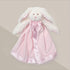 Bearington Baby Bunny Snuggler - 15 Inch Pink Rabbit Plush Stuffed Animal Security Blanket Lovey for Babies - Bunny Lovey Plush Blanket...