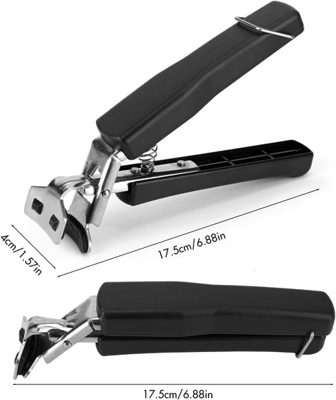 SS SUNSBELL Stainless Steel Anti-Scalding, Hot Bowl Dish Plate Gripper Clips, Thickened Tongs Clamp Holder with Silicone Handle for Moving Hot Pla...