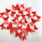3D Red Butterfly Wall Stickers 24 pcs Removable Mural Stickers Wall Stickers Decal for Home and Room Decoration Kids Room Bedroom Decor Living Roo...
