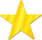Beistle 36-Pack Foil Gold Star Cutouts, Awards Night Party Decorations for Occasions, Celebrations, & Events, Starry Theme Decor for Wall & Table,...