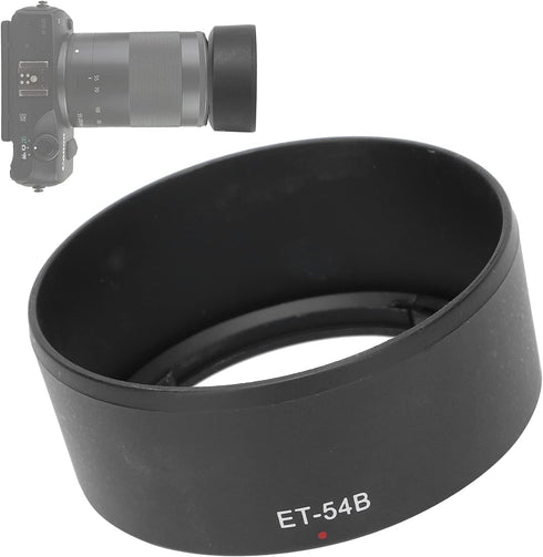 ET 54B Lens Hood ABS Reversible for Canon EF M 55?200mm F 4.5?6.3 is STM Lens Camera Accessories Reversible Lens Hood...