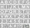 Alphabet Letter and Number Stencils 6 Inch - 40 Pack Large Letters and Numbers Stencil Templates with Signs for Painting on Wood, Reusable Number ...