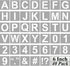 Alphabet Letter and Number Stencils 6 Inch - 40 Pack Large Letters and Numbers Stencil Templates with Signs for Painting on Wood, Reusable Number ...