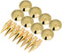 8 Pairs 6 x 36mm Copper Speaker Spike Pad Kit, Speaker Spike Isolation Stand with Base Pad Feet Mat for for Speaker, Amplifier, CD DVD Player, Tur...
