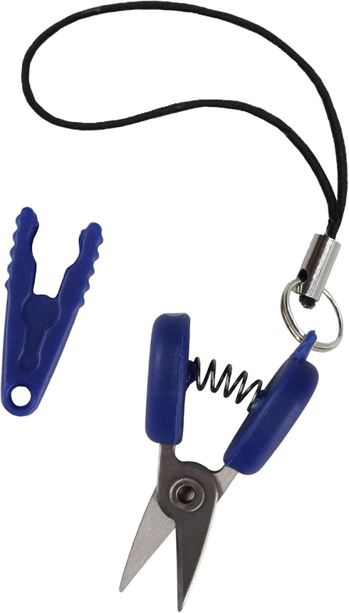 JubileeYarn Itty Bitty Snippy Portable Keychain Scissors - Shock Blue - 1 Scissor...