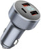 72W Fast Car Charger Adapter, Dual USB Fast Charging Type C Car Charger with LED Display Adapter, QC 3.0 PD Cigarette Lighter Adapter for Laptop S...