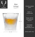 Viski Glacier Whiskey Glass, Double Walled Chilling Whiskey Glass, Active Cooling Gel, 6 Ounces, Clear Glass, Chilling Technology, Set of 1...