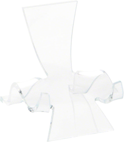 Plymor Clear Acrylic Wave Display Easel, 2.625" H x 2.25" W x 2.75" D...