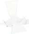 Plymor Clear Acrylic Wave Display Easel, 2.625" H x 2.25" W x 2.75" D...