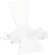 Plymor Clear Acrylic Wave Display Easel, 2.625" H x 2.25" W x 2.75" D...