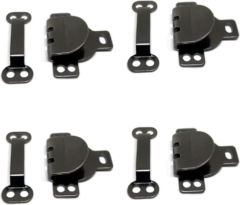 Steel Hook and Eye Metal Hooks and Eyes Closure for Trousers and Skirt Hook and Eye Closures Sew on Hook and Eye Metal Pants Hook and Eye Black Ni...