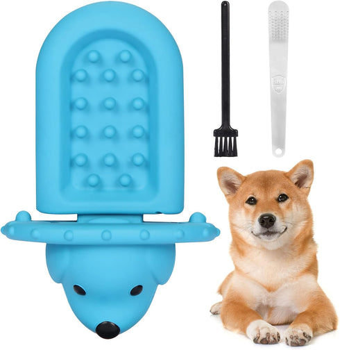 Dog Crate Training Tool Lick Toy for Dogs Training Behavior, Soft Rubber Crate Entertainment Toys Puppy Slow Feeder Pad, Peanut Butter Treat Dispe...