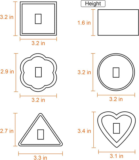 HULISEN Set of 5 Cake Ring Mold, Stainless Steel 3” Dessert Food Molds with Pushers, Food Cooking Rings for Tuna Tartare, Pancake, Rice...