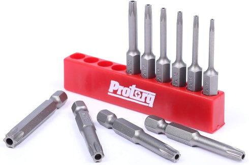TORX Tamper Resistant Bits, Security TORX Bits (T7-T40), Security Star Bits, 50mm, 10 -Pieces, High Grade S2 Steel...