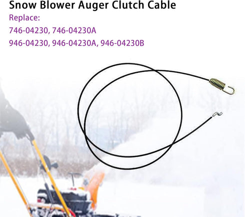 Auger Cable 946-04230B for Cub Cadet, Yard Machine, Troy-Bilt, MTD, Columbia, White Outdoor Snow Blower Replaces 946-04320A, 946-04230, 746-04320A...
