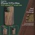 iATO iPhone 13 Pro Max Case: Premium Natural Wood Cover, Military-Grade Protection, Ultra-Slim, MagSafe Compatible, Eco-Friendly (Walnut)...