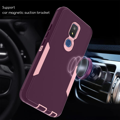 Asuwish Phone Case for Cricket Icon 3/Splendor/AT&T Motivate 2 with Tempered Glass Screen Protector Cover and Slim Rugged Hybrid Dual Layer Cell A...