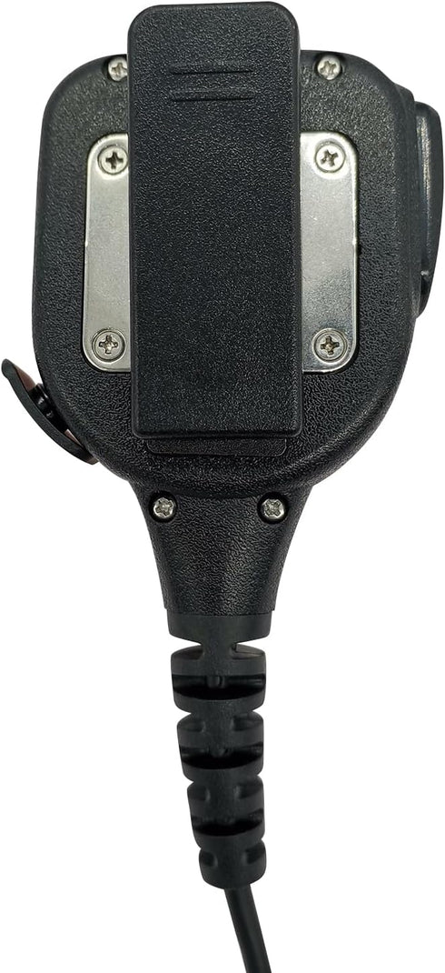 Two Way Radio Shoulder Mic 2 Prong Remote Speaker Microphone with 3.5mm Audio Jack for Motorola Walkie Talkie (Orange), RE034...