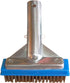 5" Pool Brush with 5" Aluminum Back and Handle- Stainless Steel Bristles - Blue Brush Body...