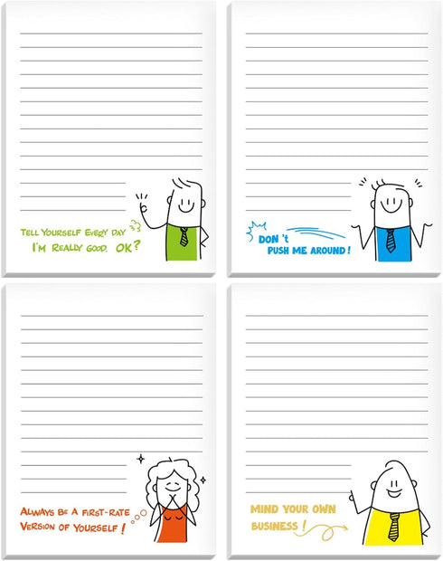 Koogel 4PCS Funny Notepads, Funny Sticky Notes Novelty Memo Pads Humor Note Pads for Women Coworkers Gifts Office Supplies...