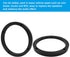 2 Pcs Universal Fit Car Speaker Spacer 6.5 Inch Adaptor Ring Mounting Bracket Plastic Car Stereo Speakers Spacer(Black)...