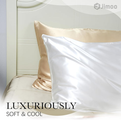 100% Mulberry Silk Pillowcase for Hair and Skin, 22 Momme Natural Silk Pillow Case with Zipper, Both Sided Pure Silk Pillow Cover for Women Mom Me...