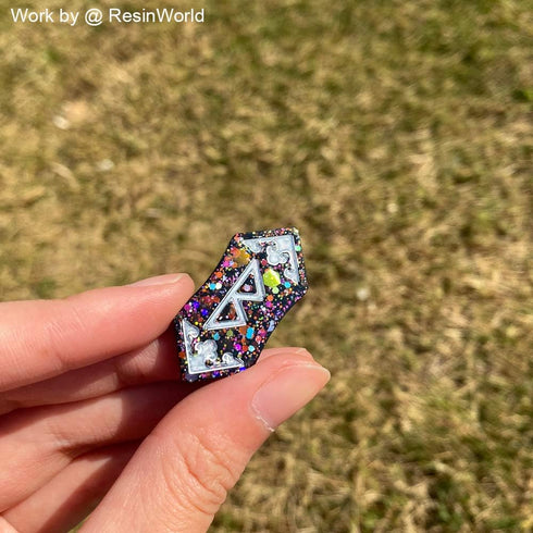 ResinWorld Rune Set Mold for Resin, Viking Divination Runes Resin Mold, Runes Dice Large Viking Rune Compass Silicone Mold...