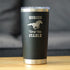 Horses Keep Me Stable - Insulated Coffee Tumbler Cup with Sliding Lid - Stainless Steel Insulated Mug - Horse Themed Coffee Gifts - Black...