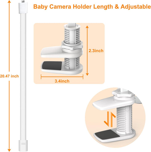 Baby Monitor Mount, Versatile Flexible Baby Monitor Stand Easy to Install, Baby Camera Mount Compatible with VT302 and Most Baby Monitors, without...