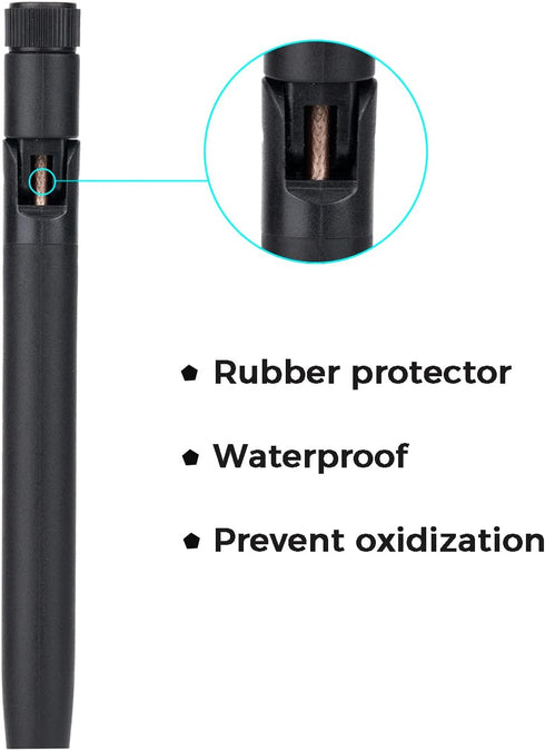 Fosi Audio Bluetooth Antenna WiFi SMA Male PC 2.4GHz 6dBi Single Band Boost Bluetooth Audio Range for Home Office Wireless Network Router IP Camer...