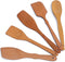 Nonstick Wooden Spoons For Cooking – 5 European Premium Spoons Set - 100% Healthy and Natural Wooden Spatula – Long Handled, Strong, Durable, Soli...